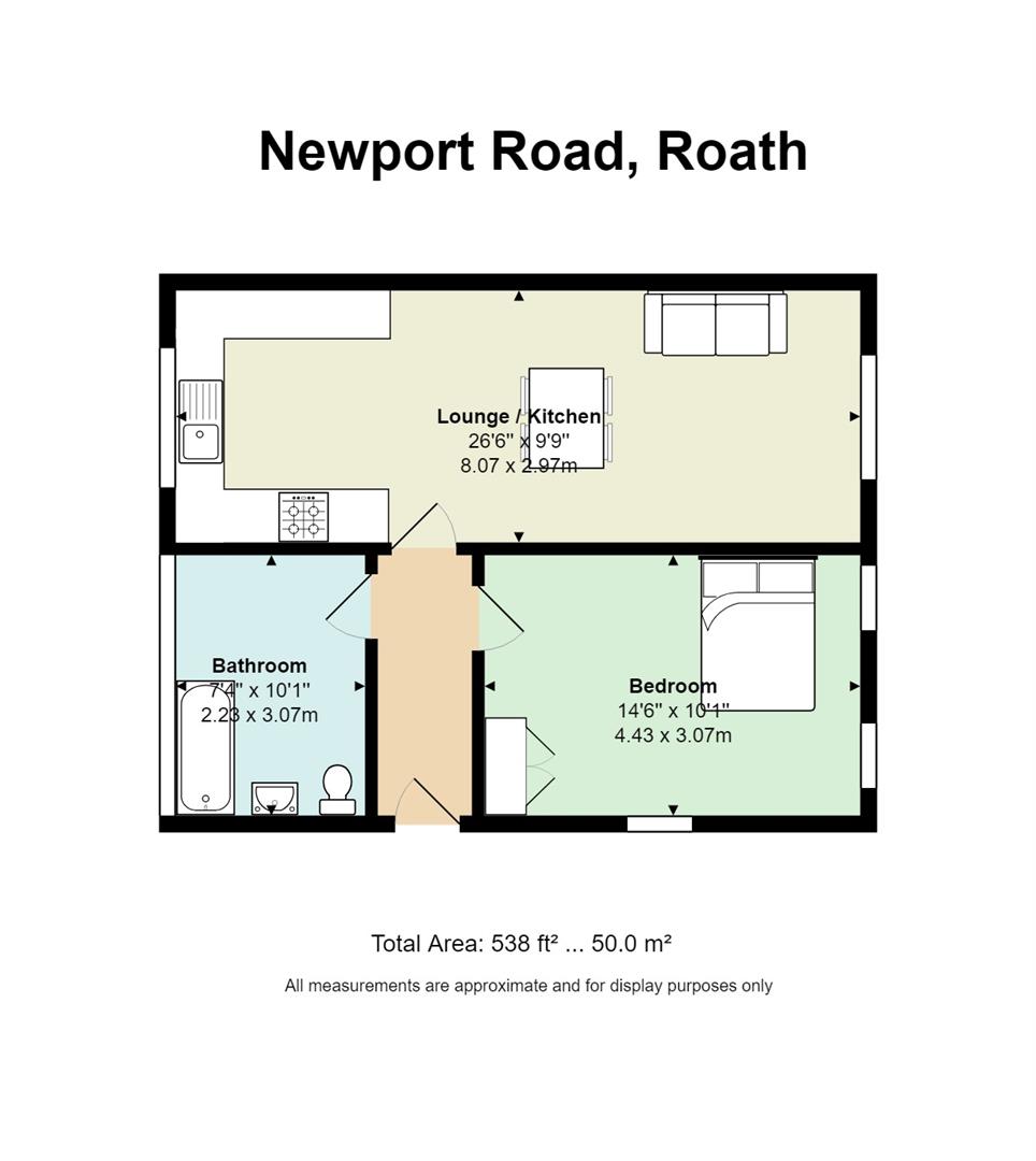 Floorplan for Newport Road, Roath